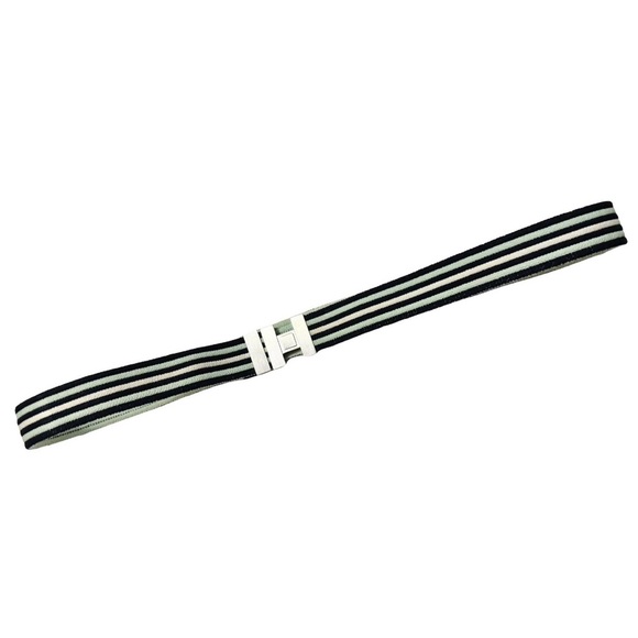 Hermès AUTHENTIC H Vintage Stripe Stretch Adjustable Belt...